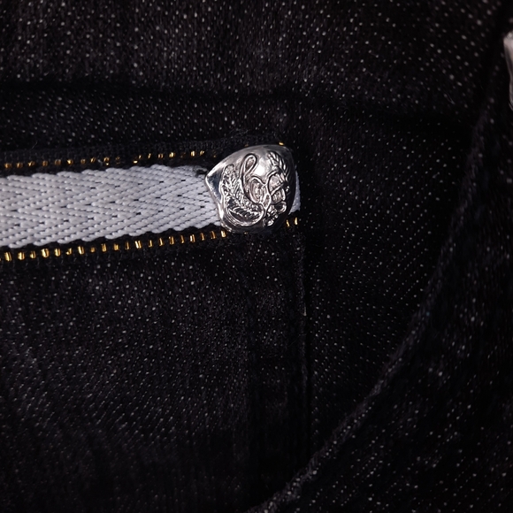 Coogi Australia Jeans Men's 42 x 35 Black Anchor Hip Hop Baggy Urban Embroidered - Picture 8 of 16